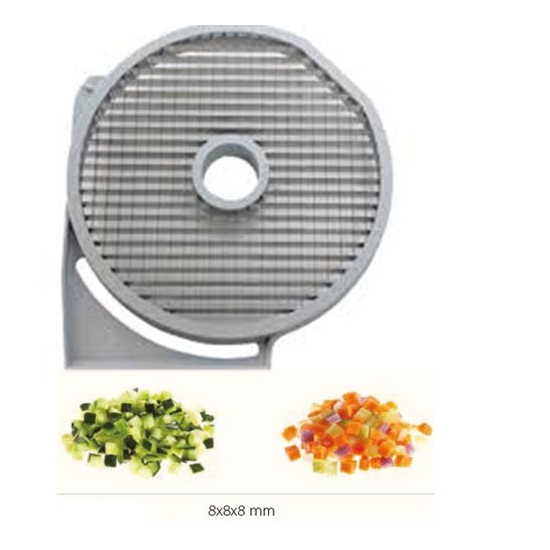 GRILLE MACEDOINE - 8x8 MM - DITO SAMA - pour coupe-légumes TRK - TRS - TR210