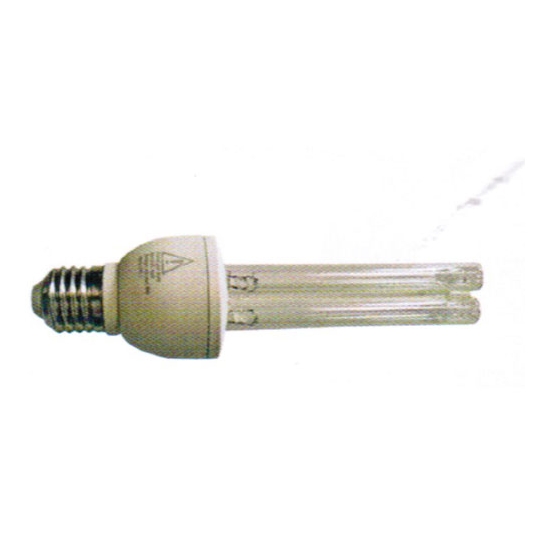 LAMPE GERMICIDE E27-15W-230V