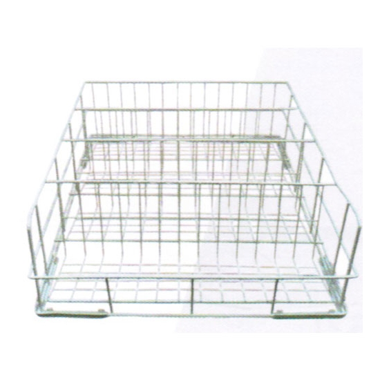 PANIER A VERRES INCLINES 500X500X170 MM