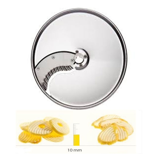 PLATEAU COUTEAUX ONDULES INOX - 10 MM - DITO SAMA - pour coupe-légumes TRK - TRS - TR210