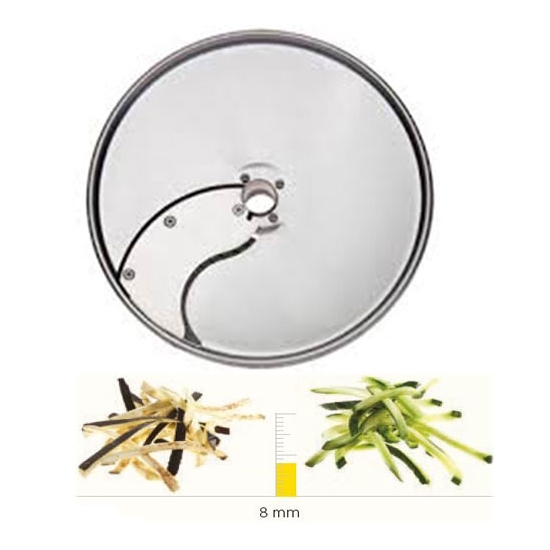 PLATEAU EFFILEUR INOX LAME EN "S" - 8 x 8 MM - DITO SAMA - pour coupe-légumes TRK - TRS - TR210