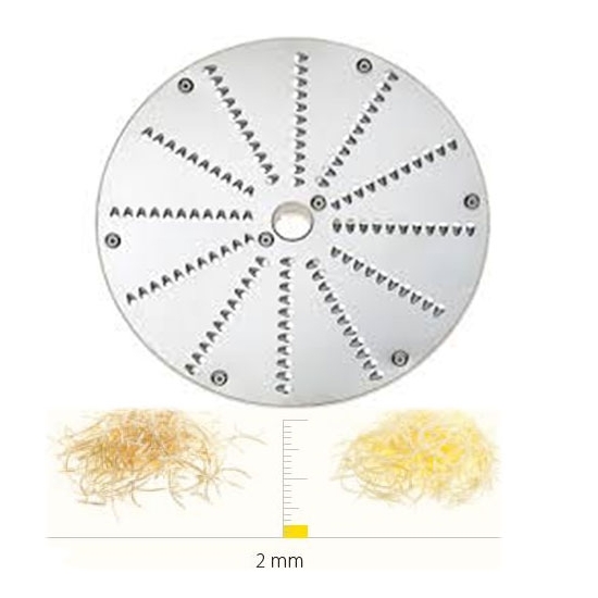 PLATEAU A RAPER INOX - 2 MM - DITO SAMA - pour coupe-légumes TRK - TRS - TR210