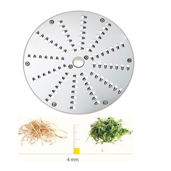 PLATEAU A RAPER INOX - 4 MM - DITO SAMA - pour coupe-légumes TRK - TRS - TR210