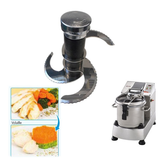 ROTOR A COUTEAUX CRANTES - SPECIAL VIANDE - CUTTER MELANGEUR EMULSIONNEUR K180S et KE180S - DITO SAMA