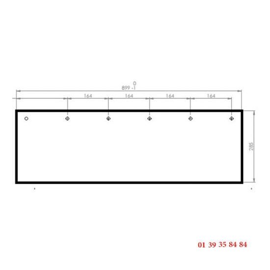 VITRE CLAIRE - EUROFOURS - 899x285 mm