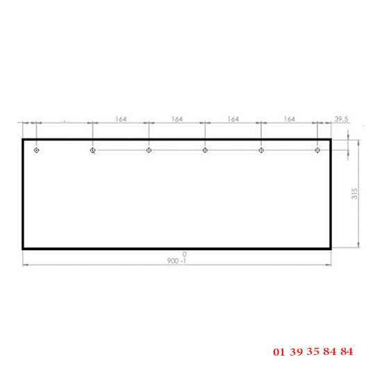 VITRE CLAIRE - EUROFOURS - 899x315 mm