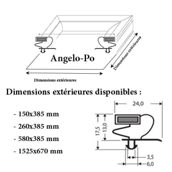 JOINT CADRE MAGNETIQUE ADAPTABLE ANGELO PO MODELE 3