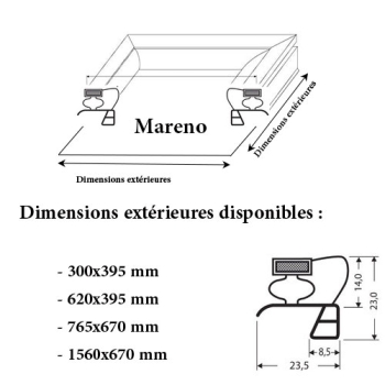 JOINT CADRE MAGNETIQUE ADAPTABLE MARENO