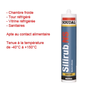 SILICONE CHAMBRE FROIDE-TOUR-VITRINE-SANITAIRE